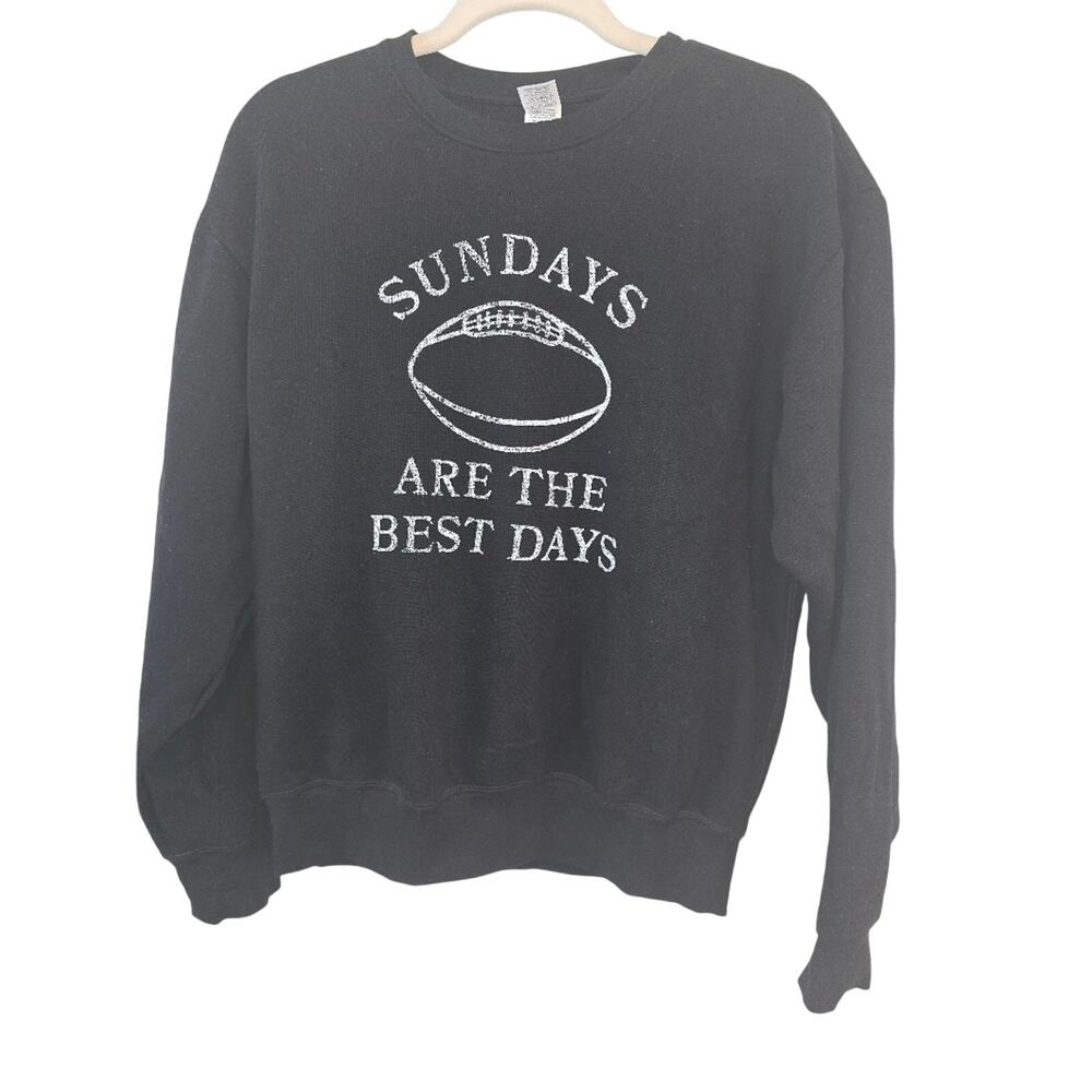 Victoria's Secret Pink Black Football Sweatshirt Size Xs Nwt